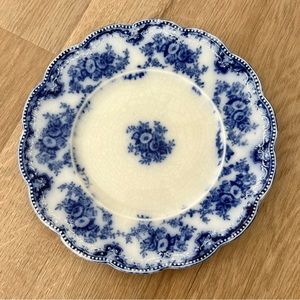 Antique 1890’s England‎ Grindley MARECHAL NEIL Flow Blue Ceramic Plate